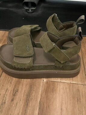 Lonza Green Platform Sandals